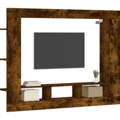 Tv-meubel 152x22x113 cm bewerkt hout kleurig><noscript><img width=