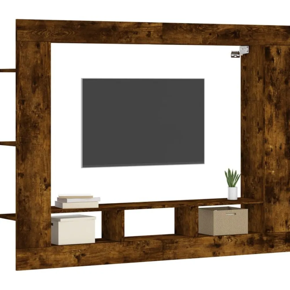 Tv-meubel 152x22x113 cm bewerkt hout kleurig>vidaXL Best