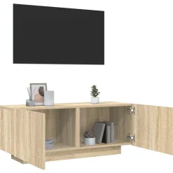Tv-meubel 100x35x40 cm bewerkt hout kleurig>vidaXL New