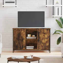 Tv-Meubels*vidaXL Tv-meubel 100x35x65 cm bewerkt hout kleurig Gerookt eiken