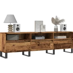 Tv-Meubels*vidaXL Tv-meubel 150x30x44,5 cm bewerkt hout kleurig Oud hout