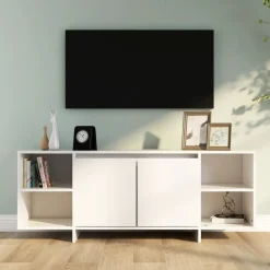 Tv-Meubels*vidaXL Tv-meubel 130x35x50 cm bewerkt hout Wit