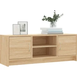 Tv-meubel 102x30x37,5 cm bewerkt hout kleurig><noscript><img width=