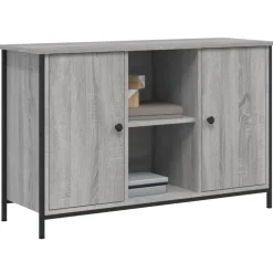 Tv-meubel 100x35x65 cm bewerkt hout eikenkleurig><noscript><img width=