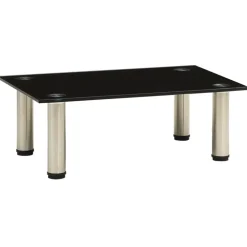 Tv-Meubels*vidaXL Tv-meubel 40x35x17 cm gehard glas Zwart