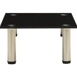 Tv-Meubels*vidaXL Tv-meubel 40x35x17 cm gehard glas Zwart