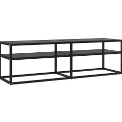 Tv-meubel 140x40x40,5 cm gehard glas>vidaXL Hot