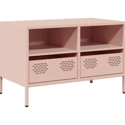 Tv-Meubels*vidaXL Tv-meubel 68x39x43,5 cm koudgewalst staal Roze