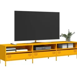 Tv-meubel 202x39x43,5 cm koudgewalst staal>vidaXL