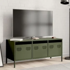 Tv-meubel 101,5x39x43,5 cm koudgewalst staal><noscript><img width=