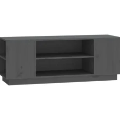 Tv-Meubels*vidaXL Tv-meubel 110x35x40,5 cm massief grenenhout Grijs