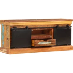 Tv-meubel 110x30x45 cm massief gerecycled hout>vidaXL Sale