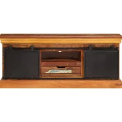 Tv-meubel 110x30x45 cm massief gerecycled hout><noscript><img width=