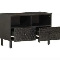 Tv-Meubels*vidaXL Tv-meubel 70x33x46 cm massief mangohout Zwart