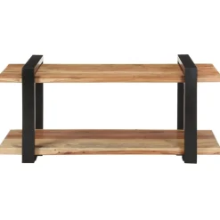 Tv-meubel 90x40x40 cm massief acaciahout>vidaXL New