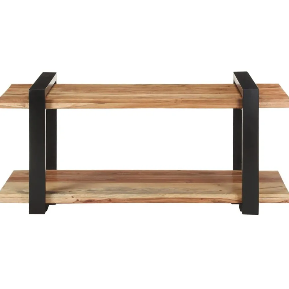 Tv-meubel 90x40x40 cm massief acaciahout>vidaXL New