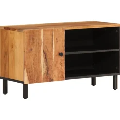 Tv-meubel 80x33x46 cm massief acaciahout>vidaXL Best