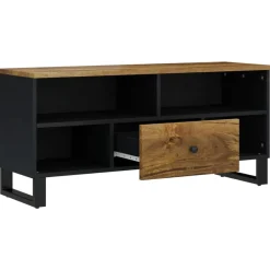 Tv-Meubels*vidaXL Tv-meubel 100x33x46 cm massief mangohout en bewerkt hout Honingbruin