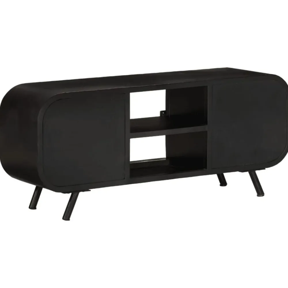 Tv-meubel 110x30x45 cm ruw mangohout>vidaXL Clearance