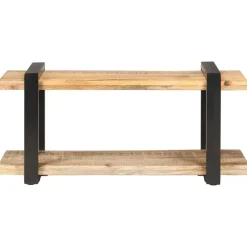 Tv-meubel 90x40x40 cm ruw mangohout>vidaXL Outlet
