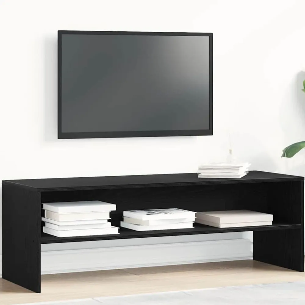 Tv-Meubels*vidaXL TV-meubel 120x40x40 cm spaanplaat kleurig Zwart eiken