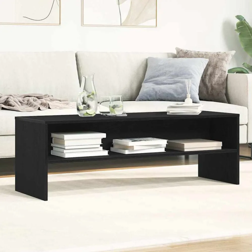 Tv-Meubels*vidaXL TV-meubel 120x40x40 cm spaanplaat kleurig Zwart eiken