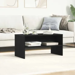 Tv-Meubels*vidaXL Tv-meubel 80x40x40 cm spaanplaat kleurig Zwart eiken