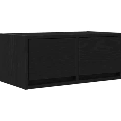 Tv-Meubels*vidaXL TV-meubel 60x31x25,5 cm spaanplaat kleurig Zwart eiken
