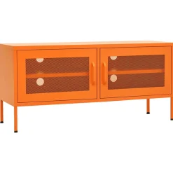 Tv-Meubels*vidaXL Tv-meubel 105x35x50 cm staal Oranje