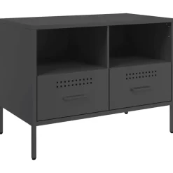 Tv-Meubels*vidaXL Tv-meubel 68x39x50,5 cm staal Zwart