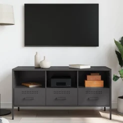 Tv-meubel 100,5x39x50,5 cm staal><noscript><img width=