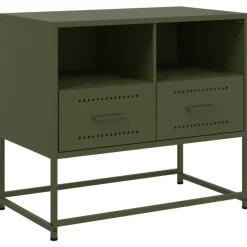 Tv-Meubels*vidaXL Tv-meubel 68x39x60,5 cm staal olijf Groen
