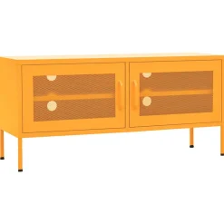 Tv-meubel 105x35x50 cm staal>vidaXL Outlet