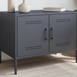 Tv-Meubels*vidaXL Tv-meubel 68x39x50,5 cm staal kleurig Antraciet