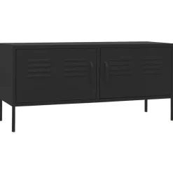Tv-Meubels*vidaXL Tv-meubel 105x35x50 cm staal Zwart