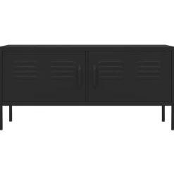 Tv-Meubels*vidaXL Tv-meubel 105x35x50 cm staal Zwart