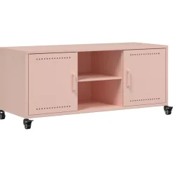 Tv-Meubels*vidaXL Tv-meubel 100,5x39x43,5 cm staal Roze