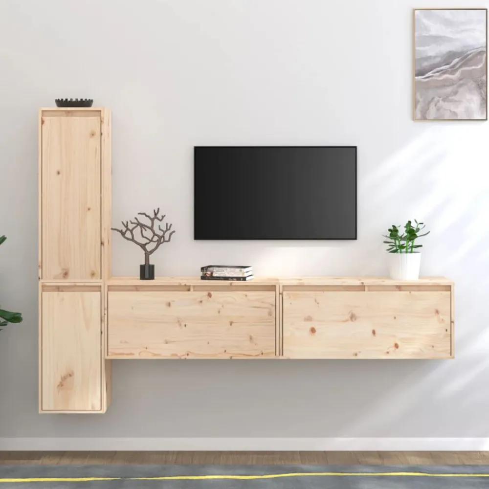 Tv-meubelen 4 st massief grenenhout>vidaXL Sale
