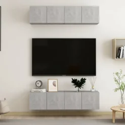 Tv-meubelen 4 st 60x30x30 cm bewerkt hout>vidaXL Online