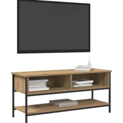 Tv-Meubels*vidaXL Tv-meubelset Artisan Eiken 100 x 35 x 45 cm Bewerkt hout artisanaal eikenkleurig