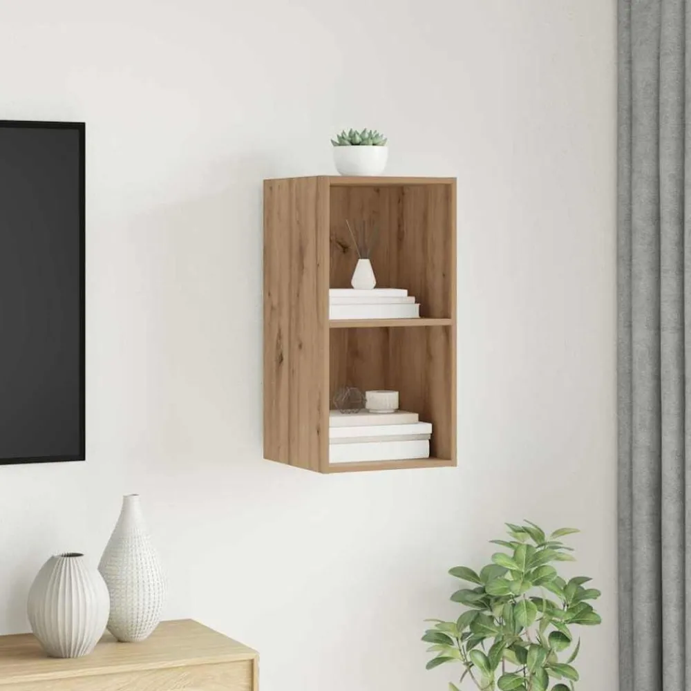 Tv-meubelset Artisan Eiken 37 x 37 x 72 cm Bewerkt hout>vidaXL Outlet