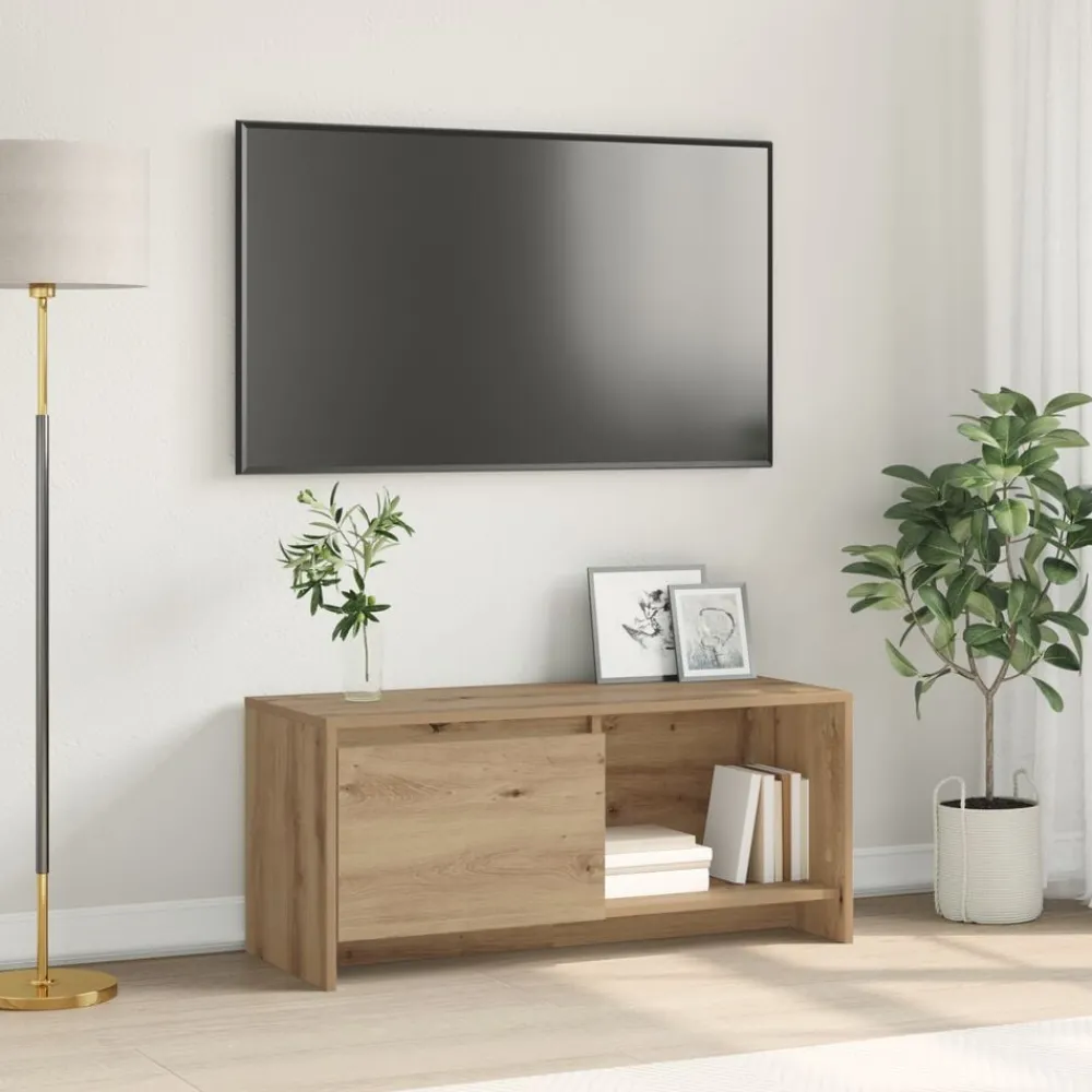 Tv-meubelset Artisan Eiken 90 x 35 x 40 cm Bewerkt hout>vidaXL Hot