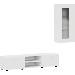 Tv-meubelset met lade met plank FLORIN 3 pcs Bewerkt hout>vidaXL Clearance