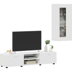 Tv-meubelset met lade met plank FLORIN 3 pcs Bewerkt hout><noscript><img width=