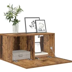 Tv-meubelset Wandgemonteerd Bruin 60 x 30 x 30 cm Bewerkt hout><noscript><img width=