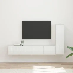 Tv-meubelset Wandgemonteerd 3 pcs Bewerkt hout>vidaXL Best