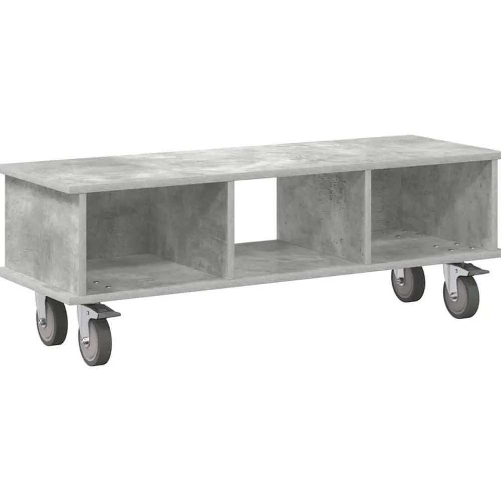 TV-standaard Beton Grijs 100 x 35 x 35 cm Bewerkt hout>vidaXL New