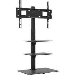 Elektronica*vidaXL Tv-standaard hoekmodel 3-laags voor 32-65 inch zwart