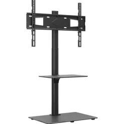 Tv-standaard hoekmodel 2-laags voor 32-65 inch zwart>vidaXL Discount