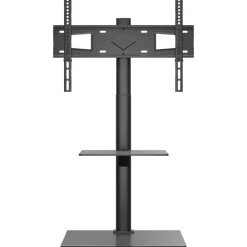 Tv-standaard hoekmodel 2-laags voor 32-65 inch zwart><noscript><img width=